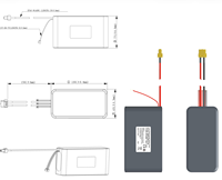 Batterie LiMn2O4 Cathode pour Drone FPV UAV Keeppower 6S3P 21700 25.2V 12Ah avec Connecteur XT60 INR21700-40P 500 Cycles -20-60