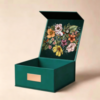 Boîtes d'emballage rigides en carton de luxe personnalisées avec fermeture magnétique, grand format, finition mate, boîtes cadeaux avec logo