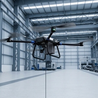 Flyaster C15 Drone de Nettoyage de Bâtiments en Hauteur 100m, 16MPa 20L/min avec Tuyau de 120m, RTK FPV, Pompe et Moteur pour Façades et Vitres
