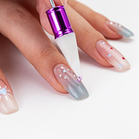 Manucure auto-adhésif Nail Art outils ongles pointillage cire stylo remplaçable tête perles strass gemmes sélecteur