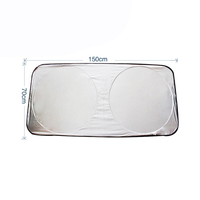 Pliable Polyester personnalisé universel voiture pare-soleil extérieur Protection couverture pare-brise pare-soleil pare-soleil pour voiture