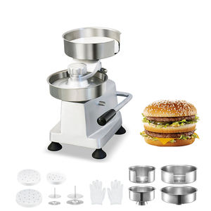 เครื่องทำพายเนื้อแบบแมนนวลขนาด 100/130/150 มม. แบบเปลี่ยนได้ พร้อมแม่พิมพ์กดเนื้อสำหรับทำแฮมเบอร์เกอร์ สำหรับการเตรียมผลิตภัณฑ์จากเนื้อสัตว์ - Product Image 3