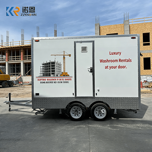 Remorque de toilettes mobiles pour camping, remorque sanitaire portable avec <span class=keywords><strong>moustiquaire</strong></span> pour la pêche, le camping et les activités nautiques en extérieur - Product Image 1