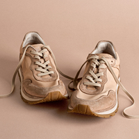 Chaussures décontractées confortables en cuir véritable vieilli et délavé, style rétro, semelle extérieure antidérapante et durable, fabriquées en Chine par un designer.