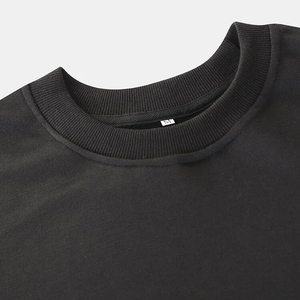 เสื้อสเวตเชิ้ตคอกลมผ้าฝ้ายเฟรนช์เทอร์รี่คุณภาพสูงสำหรับผู้ชาย ขายส่ง สไตล์ฤดูใบไม้ร่วง ทรงไหล่ตก พิมพ์ลายตามสั่ง - Product Image 5