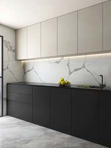 Mueble de Cocina Modular, Encimera de Acero Inoxidable, Encimera de Granito, Mueble de Cocina Moderno, Mueble de Cocina con Fregadero - Product Image 3