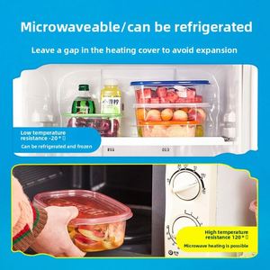 Rectangular 709ml Disposable <b>Microwave</b> Safe Food Container Transparent Plastic Packaging Box for Layered Cake and Fruit Salad - Product Image 3