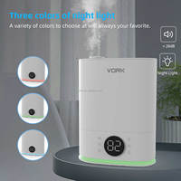 Humidificateur diffuseur d'arômes numérique portable électrique à affichage numérique, contrôlé par application, grande capacité, en plastique, pour la maison, directement de l'usine