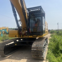Excavatrice hydraulique CAT330GC d'occasion, faible nombre d'heures de fonctionnement, hydraulique stable pour les travaux de fondation routière