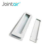 Grille d'aération plate encastrée en métal pour cloisons sèches, dissimulée, pour systèmes CVC commerciaux et centres de données