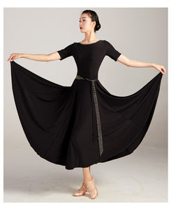FLHY-0381 Nuevo Vestido de Baile Moderno para Salón de Baile, Vestido de Competición de Manga Corta, Vestido de <span class=keywords><strong>Tango</strong></span> Estándar - Product Image 2