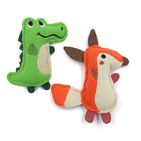 Jouet en peluche doux pour chat en vrac, peluche froissée mignonne, drôle, plat, alligator, cataire, jouet à mâcher interactif pour chat en stock
