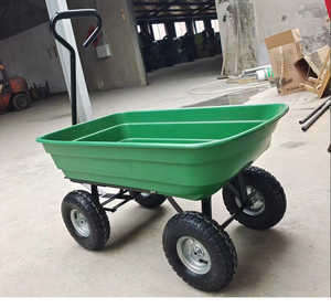 รถเข็นโลหะสี่ล้อ รุ่น TC4253 ขนาด 125 ลิตร น้ำหนักเบา สำหรับขนย้ายเครื่องมือในสวน - Product Image 4