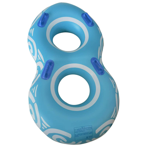 ウォーターパークスキーリング二重水泳チューブ水泳リング - Product Image 1