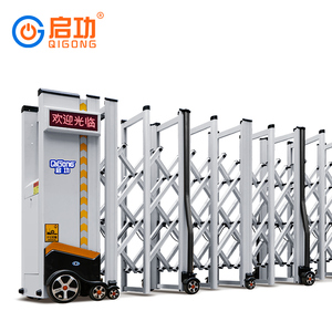 Hiện Đại Tự Động Điều Khiển Từ Xa Hợp Kim Nhôm Hàng Rào Cổng Mới Điện Trượt Có Thể Thu Vào Đu Phong Cách Cho Ngôi Nhà Hiện Đại Xây Dựng - Product Image 3