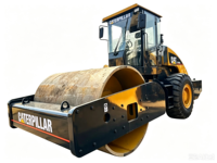 Rouleau compresseur vibrant à tambour unique Caterpillar CS-683E d'occasion, compacteur de sol CAT 18,8 tonnes, moteur CAT d'origine, bon état de fonctionnement
