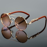 Lunettes de soleil polarisées à double pont en métal, certifiées UV385 CE, verres PC, unisexe, pour la ville, la rue, les activités de plein air