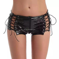 SacKnove 8160 vente en gros de faux cuir mature évider érotique deux pièces ensemble Sexy femmes Costumes vendeur pour Lingerie
