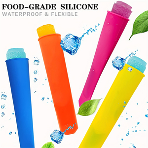 Tùy Chỉnh Thân Thiện Với Môi <span class=keywords><strong>Mini</strong></span> Silicone Popsicle Khuôn Tái Sử Dụng Có Thể Ép Đông Lạnh <span class=keywords><strong>Ice</strong></span> Stick <span class=keywords><strong>Maker</strong></span> Cube Với Nắp Cho Bé <span class=keywords><strong>Ice</strong></span> <span class=keywords><strong>Cream</strong></span> - Product Image 4