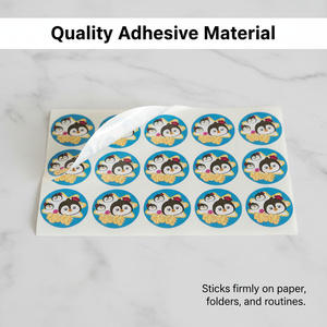 สติกเกอร์รูปสัตว์น่ารักแบบลอกออกได้สำหรับครูใช้เป็นรางวัลในห้องเรียน - Product Image 2