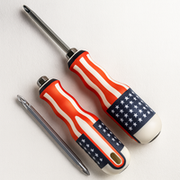 Tournevis télescopique multifonction industriel personnalisable poignée drapeau tête magnétique Phillips outils en plastique américain durables