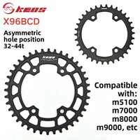 Plateau de pédalier Keos 104BCD Narrow Wide Round pour VTT, simple vitesse, 32T 34T 36T 38T, en alliage d'aluminium CNC AL7075 léger