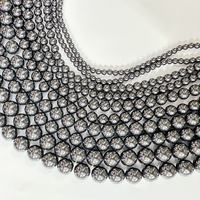 Prix de gros attractif Perles de hématite taillées en vrac couleur or pour la fabrication de bijoux DIY, colliers et bracelets 4/6/8/10/12/14mm, pierre précieuse de qualité