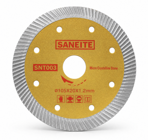 ใบ<span class=keywords><strong>เลื่อย</strong></span>ตัดเพชร SNT003 ขนาด 115 มม. ใบตัดเซรามิก ลายคลื่นละเอียด 144 ฟัน สำหรับตัดหินไมโครคริสตัลไลน์ แบบอัดร้อน - Product Image 1