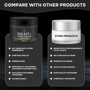 OEM定制有机Shilajit + 树脂纯喜马拉雅保健品50克600毫克Shilajit <span class=keywords><strong>r</strong></span> é sine，适用于100% 有机 - Product Image 3