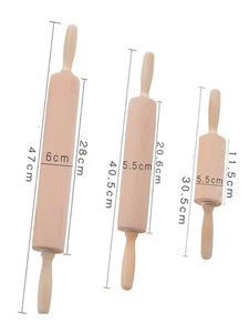 Harmony bán tốt nhất nhà máy bán buôn có thể điều chỉnh nhà bếp không dính Con lăn gỗ sồi cán Pin - Product Image 5