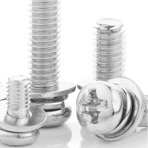 Vis à tête cylindrique en acier inoxydable 304 avec embout plat/ressort M1.6 M2 M2.5 M3 M4 M5 M6 – Combinaison de vis Sems - Product Image 3