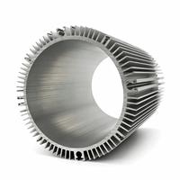 Boîtier de dissipateur thermique en aluminium extrudé carré, acier inoxydable, usiné CNC, pour moteur servo, automatisation et équipement EV
