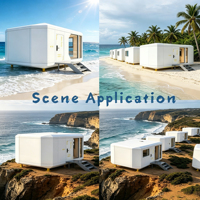 Cabaña Prefabricada de Aluminio Resistente a Huracanes para Zonas Insulares, Casa Modular Tipo Cápsula con Protección Anticorrosión de Grado Oceánico para Costas