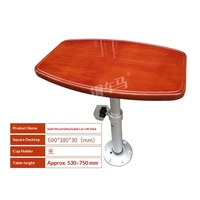 Table relevable en bois massif, hauteur réglable 530-750 mm, pour conversion intérieure de camping-car et véhicule de loisirs (pièces de rechange)