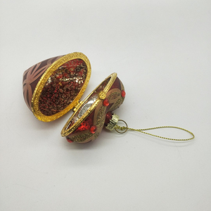 Hot Sale Blown <strong>Openable</strong> Filling Christmas Tree <strong>Glass</strong> Love Heart Shaped Ornaments Ball Red Mercury <strong>Bauble</strong> for Xmas Hanging Decor - Product Image 5