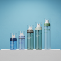 Botol Semprot Kosmetik PET Logo Kustom, Kabut Halus untuk Kemasan Skincare Lotion/Toner/Serum, Segel Mudah Dibuka 50ml/60ml/100ml/150ml