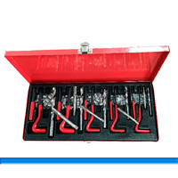 Kit de réparation de filetages manuels AVIC-Flight M5-M12 avec outil d'installation, étui rigide, matériau HSS, 131 pièces, OEM, garantie 1 an, utilisation universelle