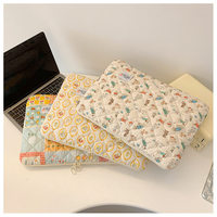 Housse de protection matelassée pour tablette iPad et ordinateur portable, motif géométrique dessin animé, en toile