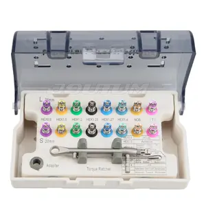 Herramientas de implante Dental, llave dinamométrica, unidades de tornillo, Controladores Universales, Kit de prótesis de implante Dental