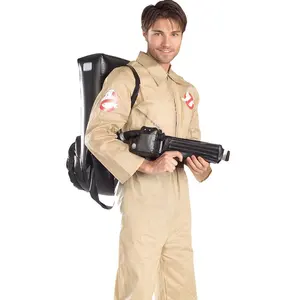 Ghostbuster Cosplay cadılar bayramı kostüm yetişkin tulum sırt çantası tam Set yeni