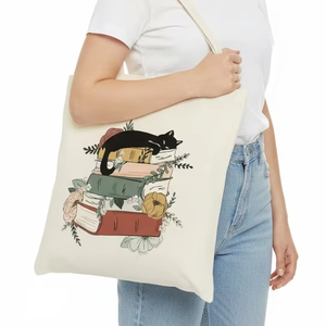 Bolsa de Algodón de Calicó Orgánico Personalizada con Logotipo, Impresa, Ecológica, Reciclada, Reutilizable, Lisa, en Blanco - Product Image 1