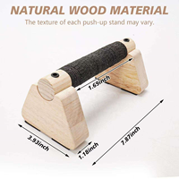 Nouveau style support de dips en bois massif durable avec barre de pompes pour usage au sol à domicile, garantie 1 an, musculation et fitness