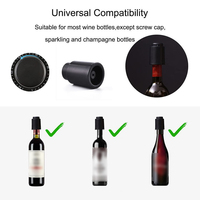 Produits phares : Bouchon de bouteille de vin à pression avec date, pompe à vide amusante pour conserver le vin avec échelle de temps intégrée