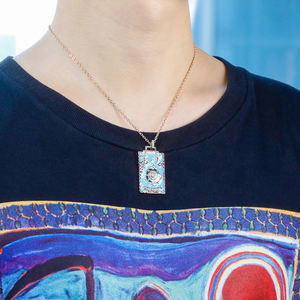 Collar con Colgante de Cartas del Tarot Vintage RQ 2024, Joyería de Cobre de Alta Calidad, Amuleto de Buena Suerte, Regalo para Hombres y Mujeres - Product Image 4