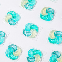Capsules de lessive écologiques 4-en-1 de 12g, nettoyage puissant, parfum longue durée, sans danger pour les vêtements de bébé, très vendues aux États-Unis