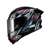 Casque de moto intégral résistant aux chocs en ABS certifié ECE 2206, imperméable, toutes saisons, pour la course professionnelle à grande vitesse