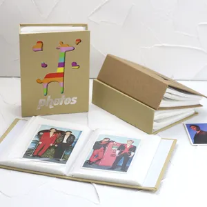 Atacado 5r álbum de fotos da família-Álbum de fotos de papel grosso 5r, álbum de fotos oco para família, bebê, crianças, livro de memória de casamento