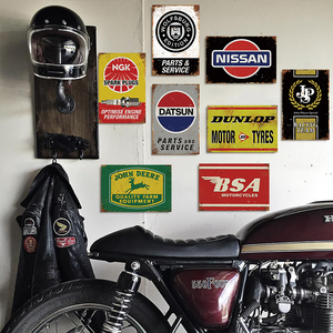 New kim loại thủ công mỹ nghệ bán buôn tùy chỉnh UV in ấn động cơ kim loại dấu hiệu gas tin đăng xe tấm cho trang trí và quảng cáo - Product Image 5