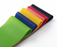 Juego de 5 bandas elásticas de ejercicio TPE bandas elásticas de bucle resistentes 10-50LB ecológicas para fisioterapia y entrenamiento