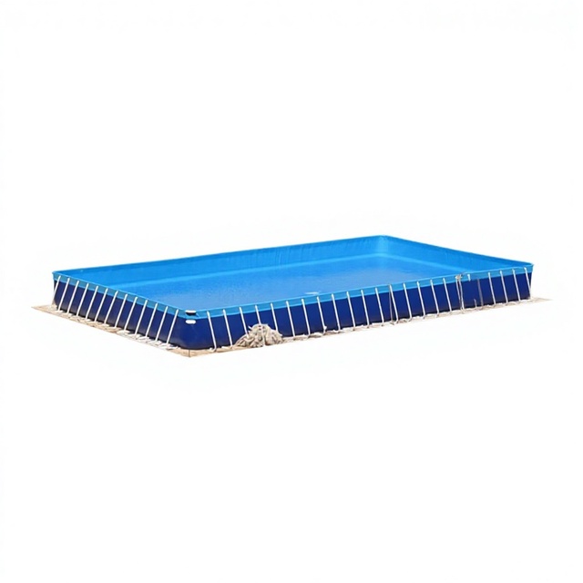 Durable Outdoor Intex Swimming Pool Mobile PVC Frame in Rectangular or Round Design for Children